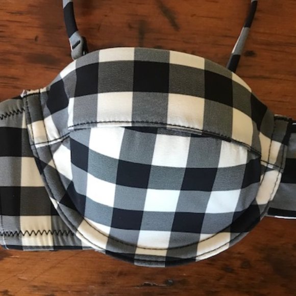 J. CREW Demi Underwire & Lowrider bottom in Oversized Matte Gingham - Picture 4 of 9